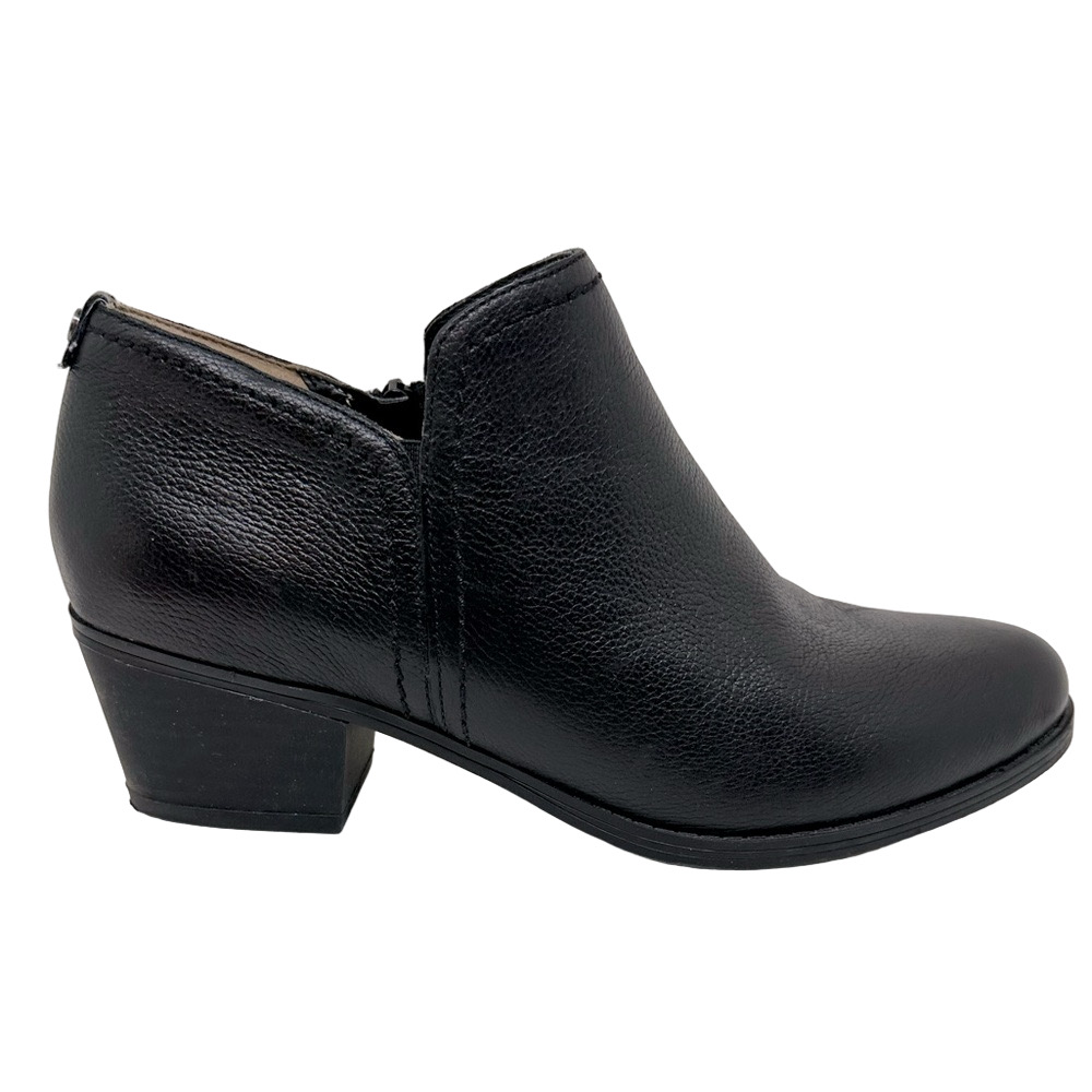 NATURALIZER Black Leather Zarie Booties Boots Witchy Dark Fairy Whimsigoth - 10